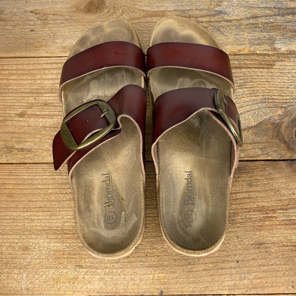 Björndal Women’s Big Buckle Candace Slip On Sandals Size 10 - Picture 5 of 8